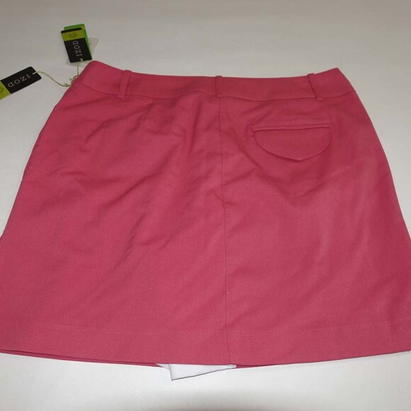 Izod Women's G-Flex Skort Size 14 NWT Pink UPF 40 Inner Shorts Golf Skirt - Picture 5 of 6